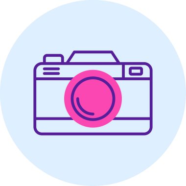 Kamera. Web simgesi basit illüstrasyon 