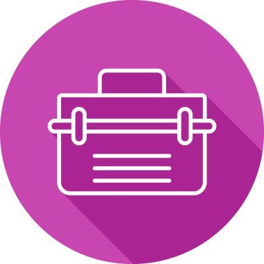Alet çantası. Web simgesi basit illüstrasyon          