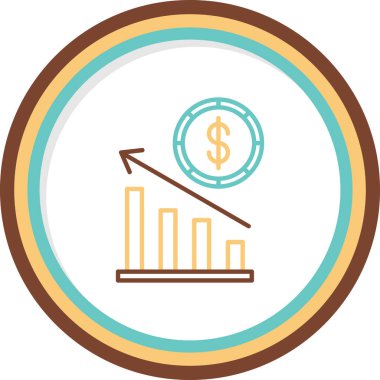 Ekonomi simgesi modern basit illüstrasyon 