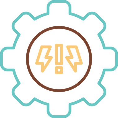 Stres Yönetimi simgesi, vektör illüstrasyonu basit tasarım