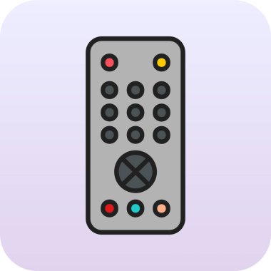 Uzaktan kumanda simge vektör çizim