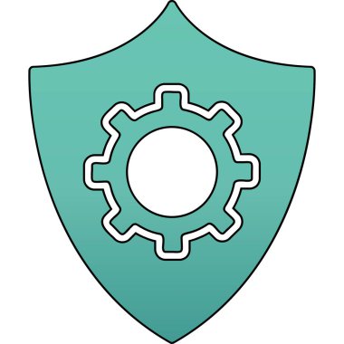 Vektör çizim veri koruma simgesi