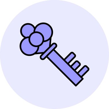 Anahtar. Web simgesi basit illüstrasyon 