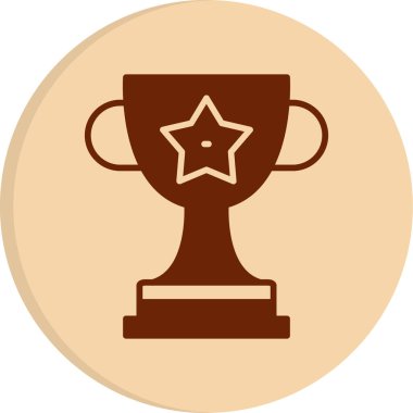 Kupa. Web simgesi basit illüstrasyon 