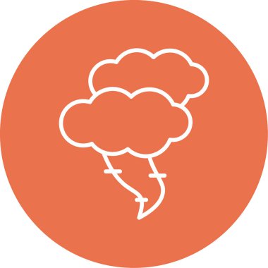 Kasırga. Web simgesi basit illüstrasyon                    