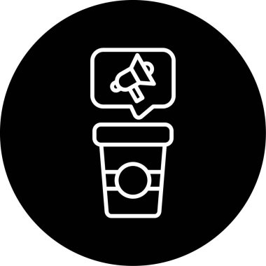 Konuşma özgürlüğü web simgesi vektör illüstrasyonu