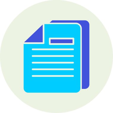 Belgeler. Web simgesi basit illüstrasyon