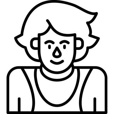 Adamım. Web simgesi basit illüstrasyon 