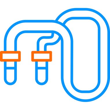 Halat düzlüğü simgesi, vektör illüstrasyonu 