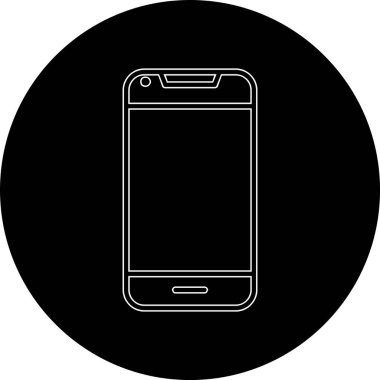 Smartphone web simgesi, vektör çizim 