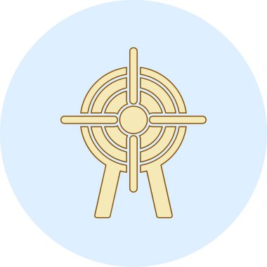 Hedef. Web simgesi basit illüstrasyon 