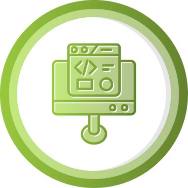 Geliştirme simgesi, vektör illüstrasyonu basit tasarım