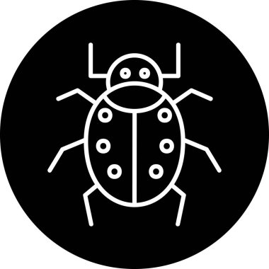 Böcek. Web simgesi basit illüstrasyon 