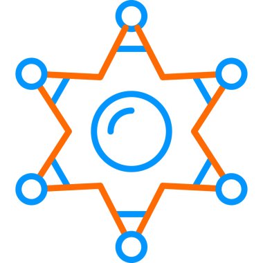 yıldız web simgesi basit illüstrasyon 