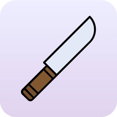 Bıçak. Web simgesi basit illüstrasyon 