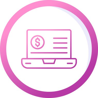 Eğilim biçimi izole edilmiş arka planda mali simge 