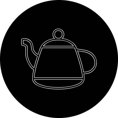 Vektör illüstrasyonu, çaydanlık ağı simgesi 