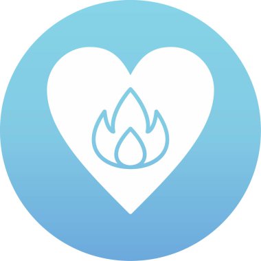 Tutku web simgesi basit illüstrasyon