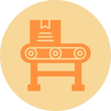 Taşıyıcı Şerit web simgesi, vektör illüstrasyonu