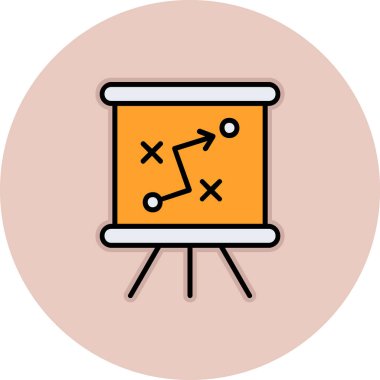 Strateji Simgesi Vektör illüstrasyonu 