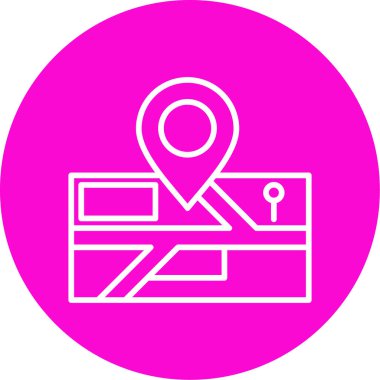 konum. Web simgesi basit illüstrasyon 