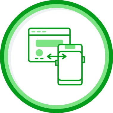 Web simgesi vektör illüstrasyonunu transfer et 