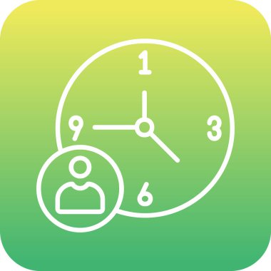 zaman yönetimi simgesi, vektör illüstrasyonu                 