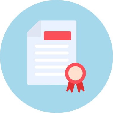 Sertifika. Web simgesi basit tasarım