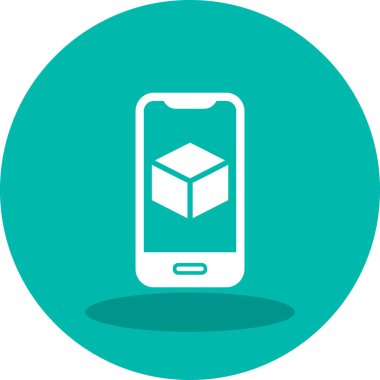 Görüntüde Artırılmış Gerçeklik simgesine sahip akıllı telefon 