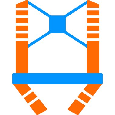 Göğüs koşum simgesinin web illüstrasyonu