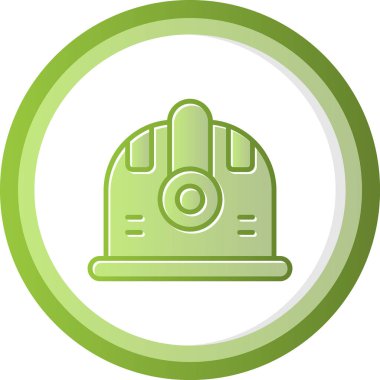 Kask simgesi vektör illüstrasyonu 