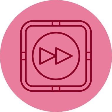 Hızlı ileri kutsal kişilerin resmi, vektör çizim                         