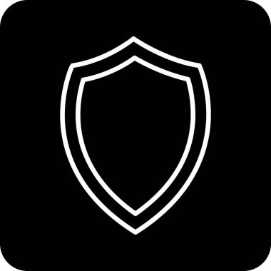 kalkan simgesi web basit illüstrasyon