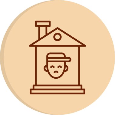 ev simgesi vektör illüstrasyonu 