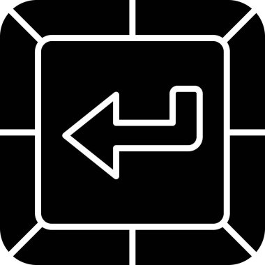 Girin. Web simgesi basit tasarım