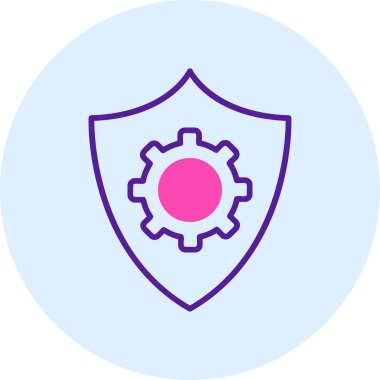 Vektör çizim veri koruma simgesi