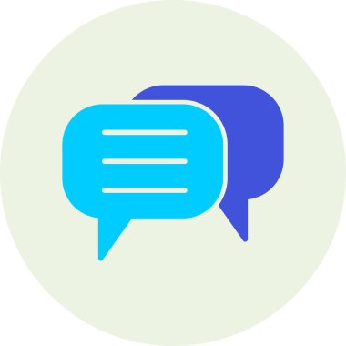 Sohbet simgesi vektör illüstrasyonu 