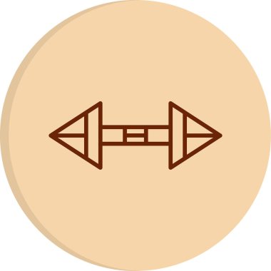 Ölçek simgesi, vektör illüstrasyonu basit tasarım