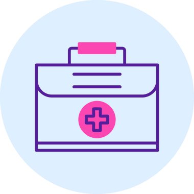 Tıbbi durum web simgesi, vektör illüstrasyonu 