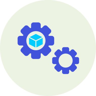 Vitesli ayar simgesi, vektör illüstrasyonu basit tasarım