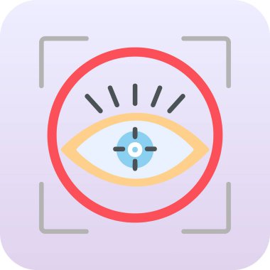 vizyon web simgesi, vektör illüstrasyonu 