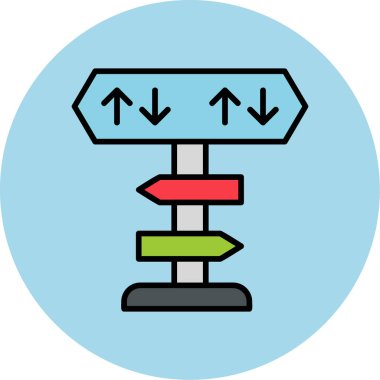 yönler web simgesi basit tasarım 