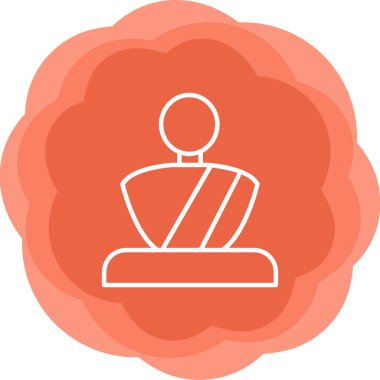 Heykel simgesinin vektör illüstrasyonu  