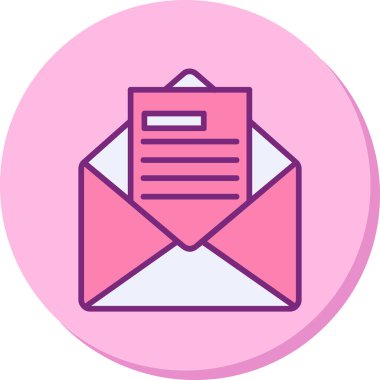 E- posta İş Teklif simgesi vektör illüstrasyonu