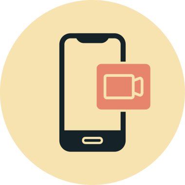 çevrimiçi konferans, illüstrasyon, vektör simgesi