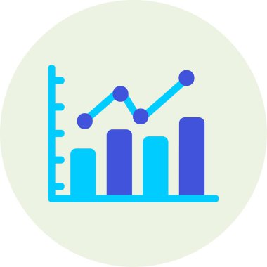 bar çizelgesi simgesi, vektör illüstrasyonu 