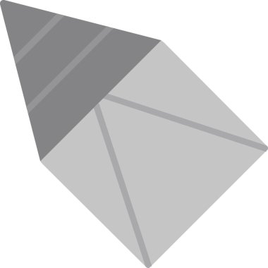 Prizma. Web simgesi basit illüstrasyon                 