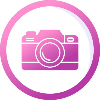 Kamera. Web simgesi basit illüstrasyon 