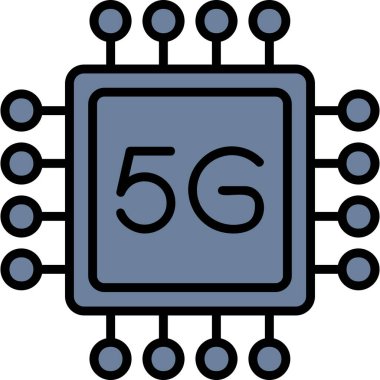 cpu icon, vector illustration simple design