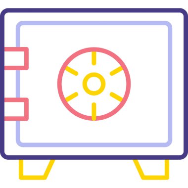 güvenli simge vektör illüstrasyonu 